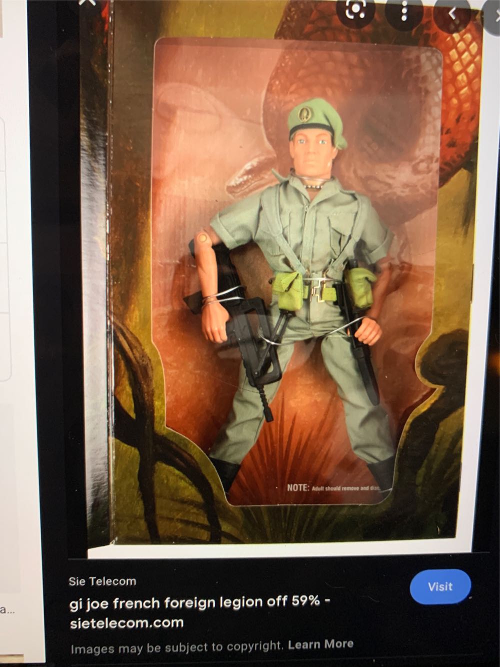 GI Joe French Foreign Legion - Hasbro action figure collectible - Main Image 2