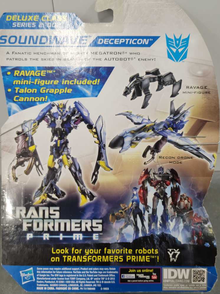 Soundwave With Ravage Carded - Hasbro (Prime Beast Hunters) action figure collectible - Main Image 3