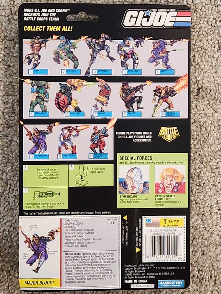 GI Joe Battle Corps Major Bludd [v3] - Hasbro (G.I. Joe: A Real American Hero: Battle Corps) action figure collectible [Barcode 038976810125] - Main Image 2