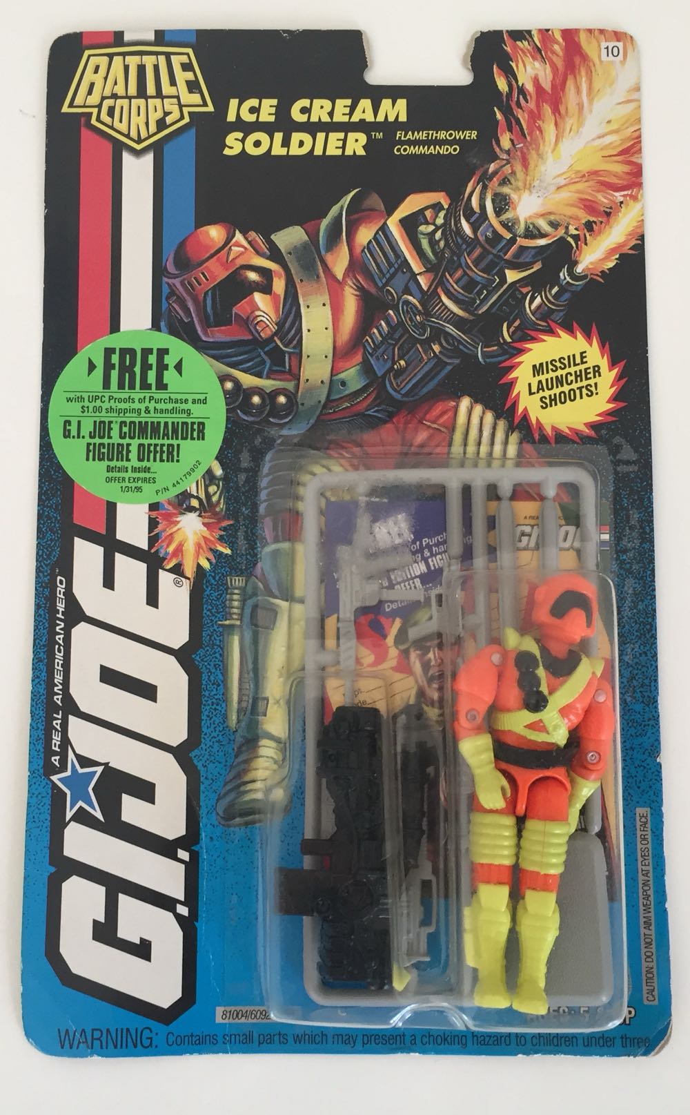 GI Joe Ice Cream Soldier (V1) C - Hasbro (G.I. Joe: A Real American Hero: Battle Corps) action figure collectible [Barcode 038976810040] - Main Image 2