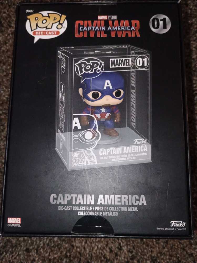 Die-Cast: Captain America  #01 - Funko (Captain America) action figure collectible [Barcode 889698565592] - Main Image 2