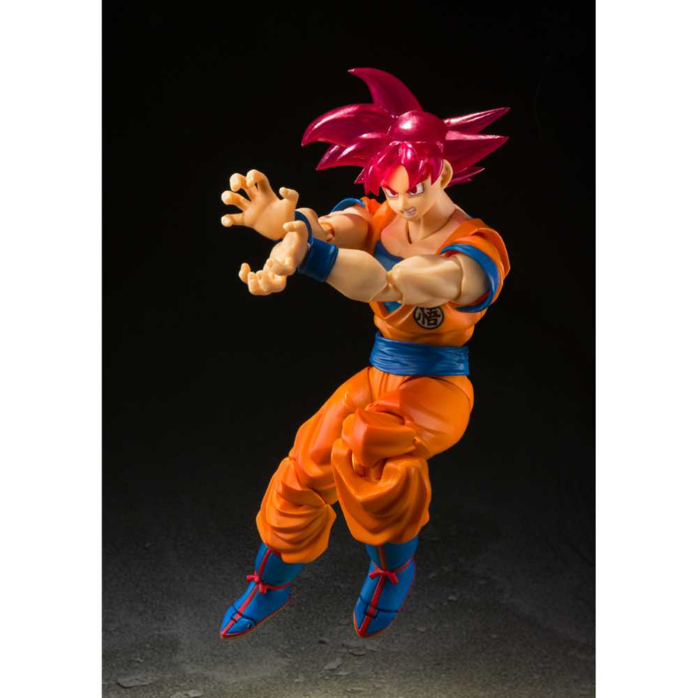 SON GOKU SUPER SAIYAN GOD (Event Exclusive) - Bandai Tamashii Nations (Dragon Ball Super) action figure collectible [Barcode 4573102617293] - Main Image 2