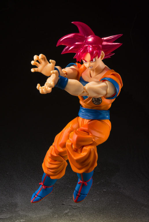 SON GOKU SUPER SAIYAN GOD (Event Exclusive) - Bandai Tamashii Nations (Dragon Ball Super) action figure collectible [Barcode 4573102617293] - Main Image 3