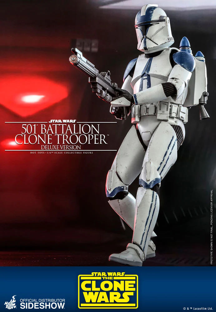Clone Trooper (501st Deluxe) - Hot Toys (Star Wars The Clone Wars) action figure collectible [Barcode 4895228606082] - Main Image 2