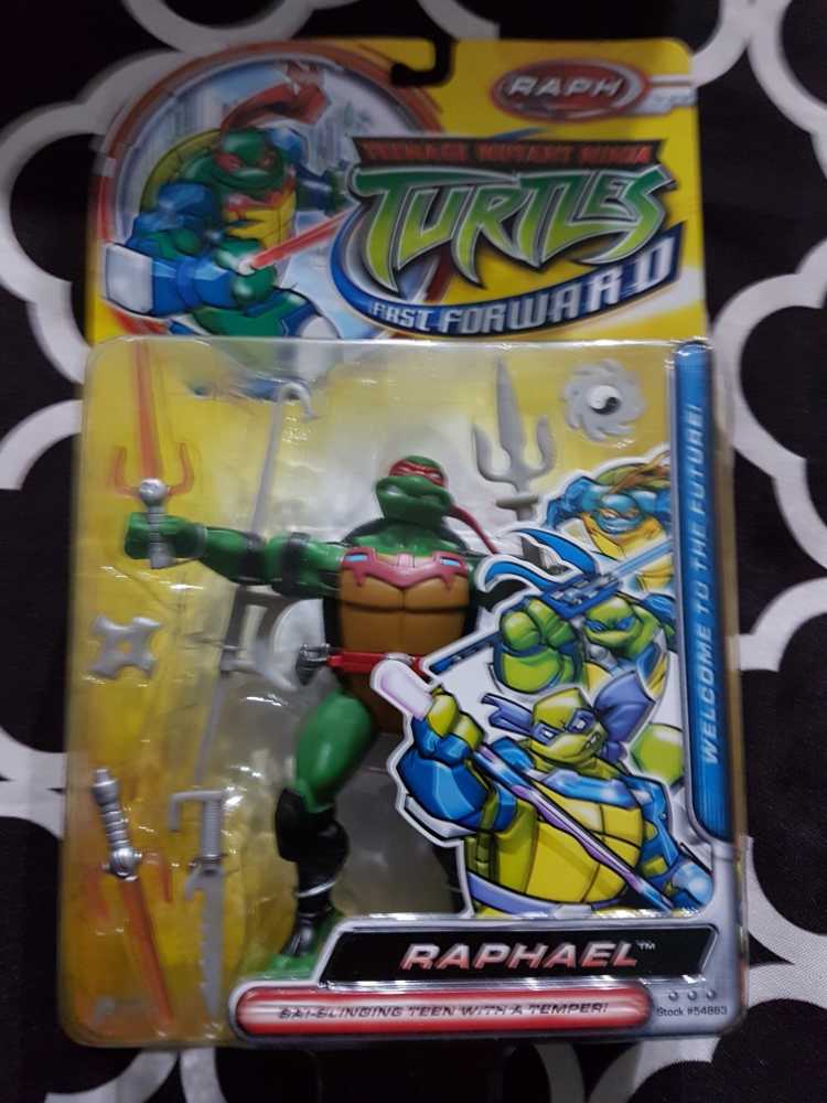 2006 Fast Forward Raphael - Playmates Toys (TMNT 2002 Line) action figure collectible [Barcode 043377548836] - Main Image 1