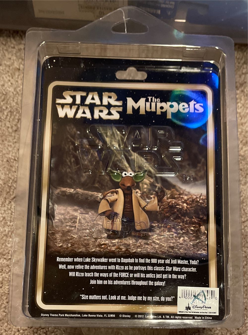 Star Wars Disney The Muppets ~ Rizzo The Rat As Yoda  action figure collectible [Barcode 400005427480] - Main Image 2