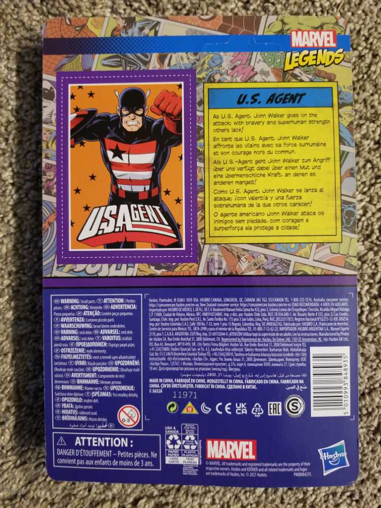 Marvel Legends : U.S.Agent - Hasbro (Marvel Legends Retro) action figure collectible [Barcode 5010993848935] - Main Image 2