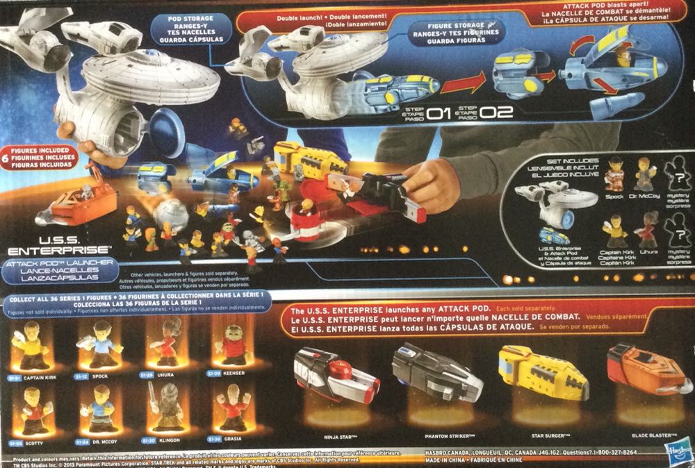 Star Trek Fighter Pods Enterprise - Hasbro (Star Trek Into Darkness (Movie 2013)) action figure collectible [Barcode 653569812258] - Main Image 2