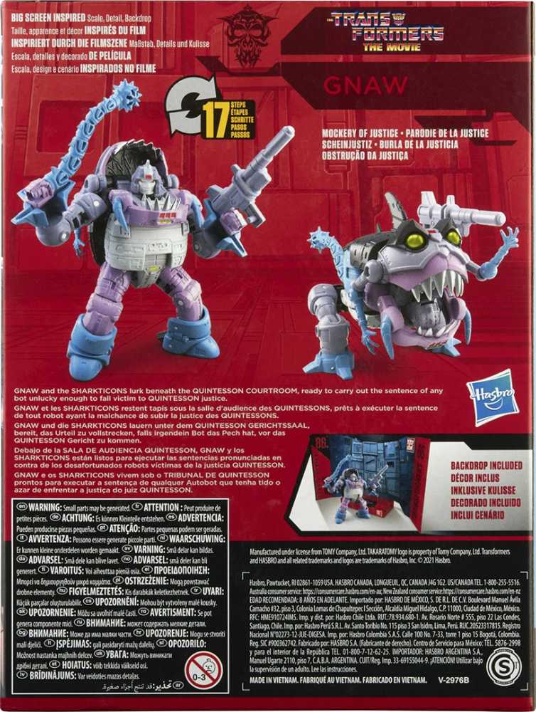 WFC Gnaw: Transformers STUDIO SERIES ”Deluxe Class” The Transformers: The Movie (1986) - Hasbro (Transformers Studio Series) action figure collectible [Barcode 630509991075] - Main Image 2