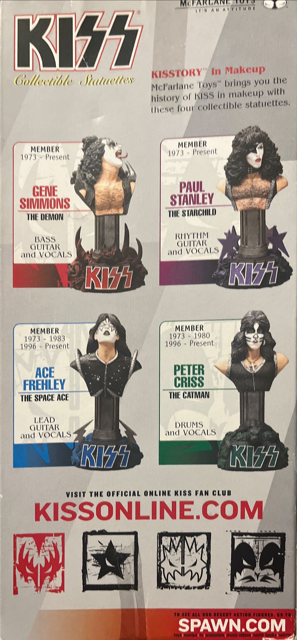 Kiss Mcfarlane Kiss: Gene Simmons The Demon - McFarlane Toys (KISS rock band, Gene Simmons Demon character, music memorabilia) action figure collectible [Barcode 787926122619] - Main Image 2
