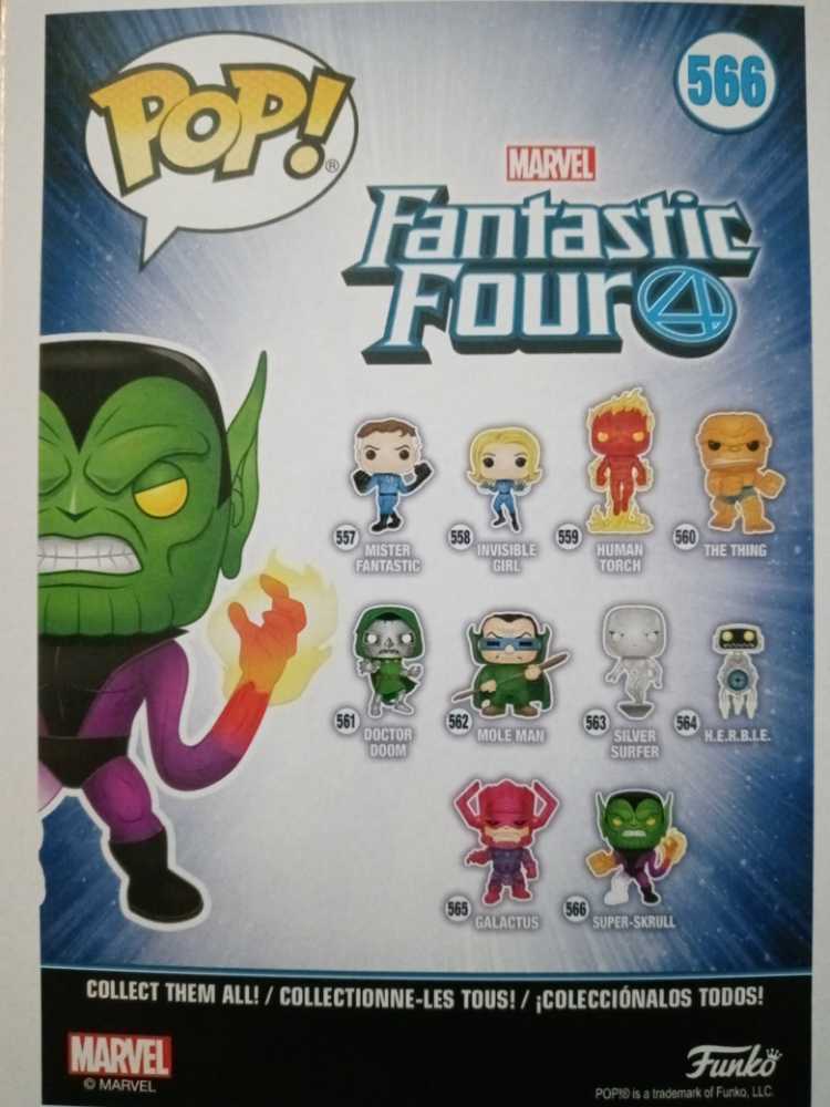 Funko Pop! Marvel Fantastic Four Super-Skrull # 566 - Funko (Fantastic Four) action figure collectible [Barcode 889698449946] - Main Image 3