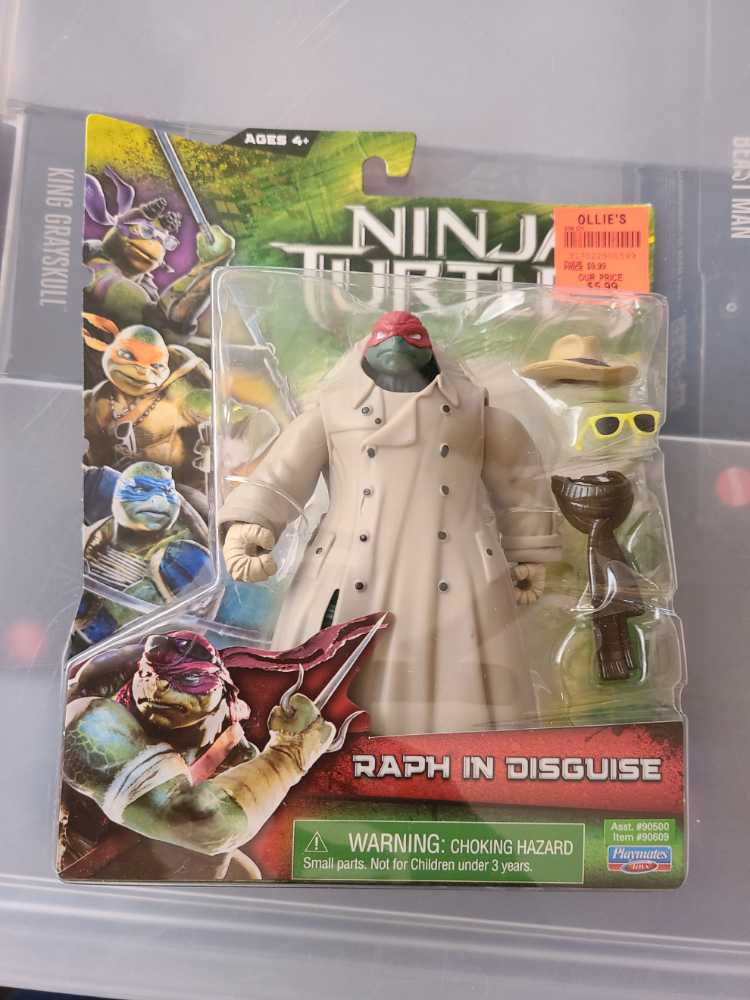 Playmates Toys Teenage Mutant Ninja Turtles TMNT Movie Raph In Disguise  - Playmates Toys (Ninja Turtle Movie 2014) action figure collectible [Barcode 043377906094] - Main Image 2