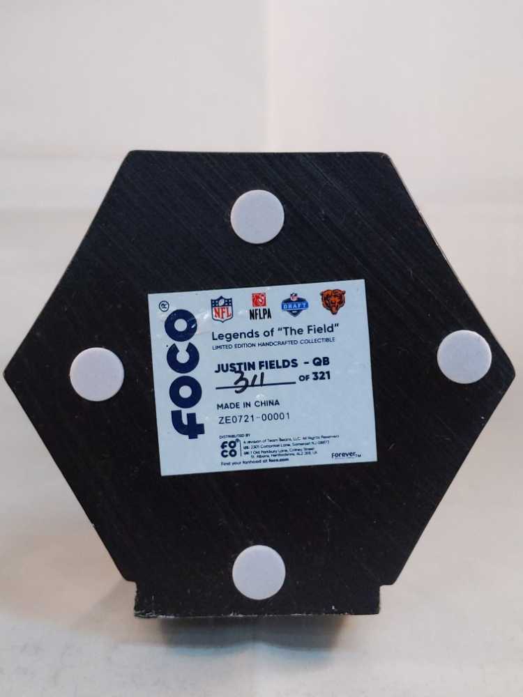 Justin Fields Chicago Bears Draft Pick Bobblehead Foco - FOCO (NFL Draft) action figure collectible [Barcode 196061106185] - Main Image 3