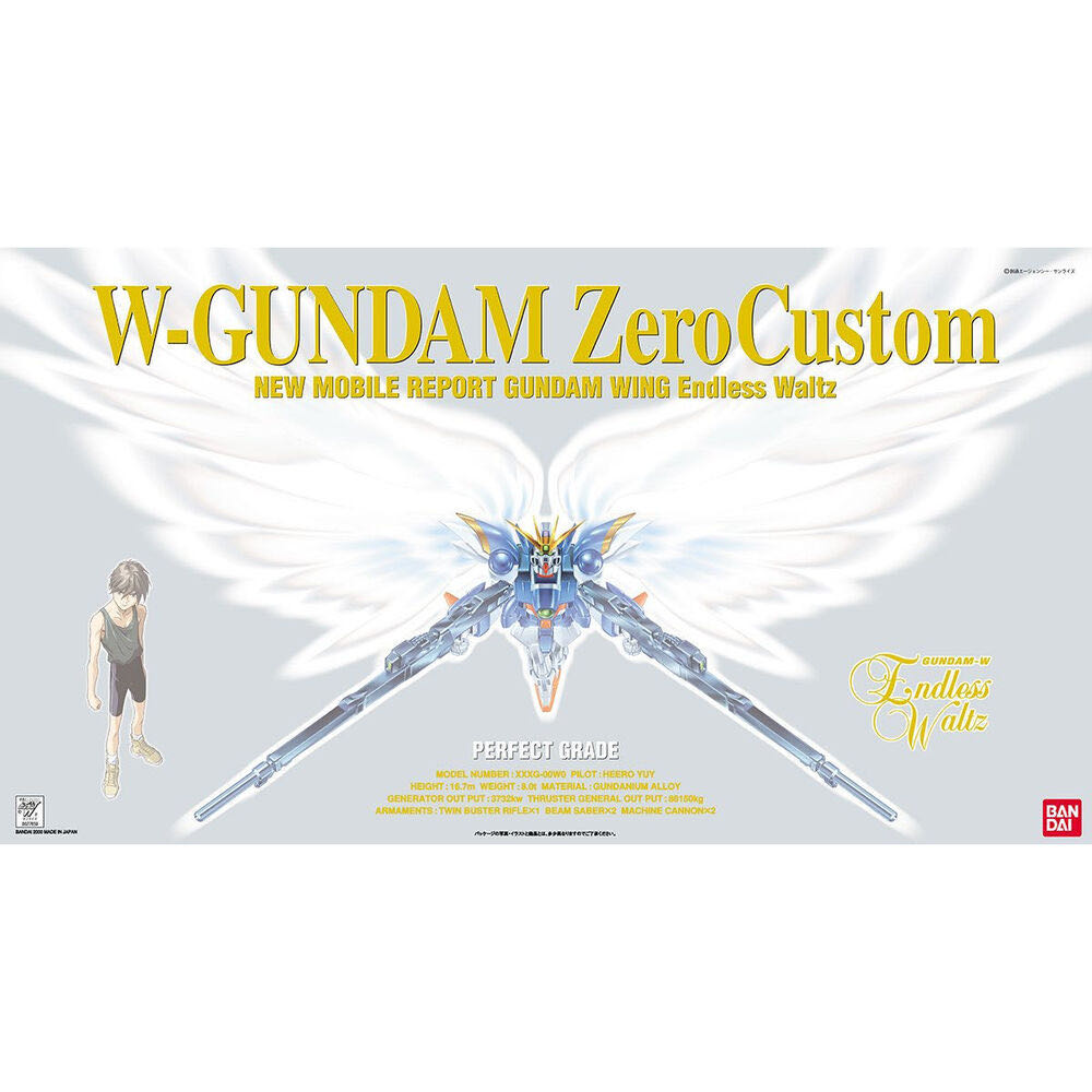 Wing Gundam Zero Custom PG 1/60 - Bandai (Perfect Grade) action figure collectible [Barcode 4902425776590] - Main Image 1