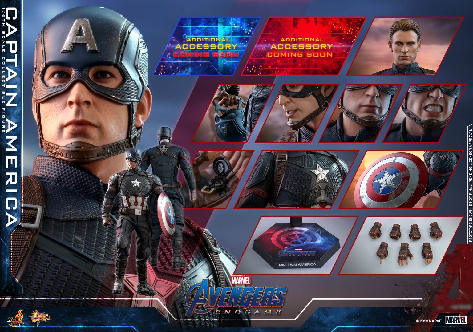 Captain America - Hot Toys (1:6 Avengers: Endgame) action figure collectible [Barcode 4895228600608] - Main Image 10