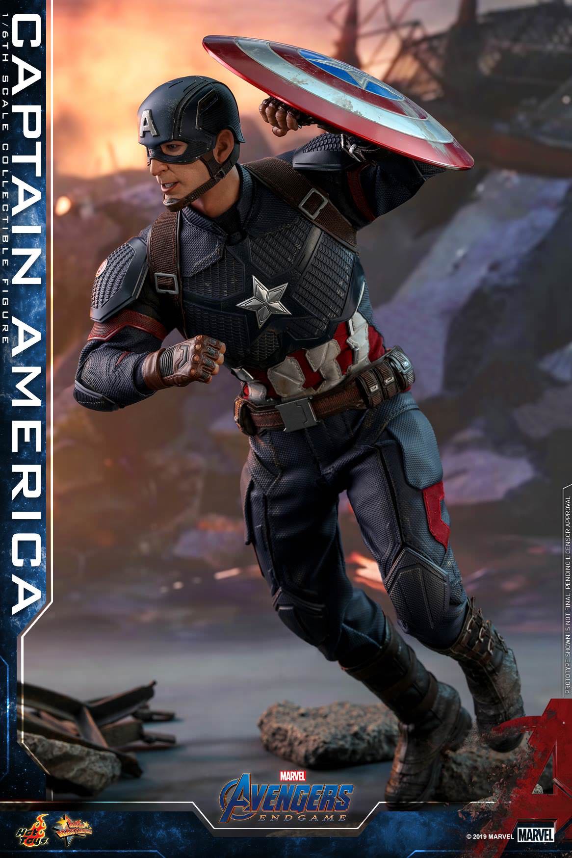 Captain America - Hot Toys (1:6 Avengers: Endgame) action figure collectible [Barcode 4895228600608] - Main Image 5
