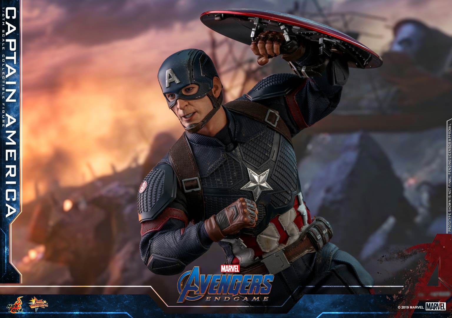 Captain America - Hot Toys (1:6 Avengers: Endgame) action figure collectible [Barcode 4895228600608] - Main Image 7