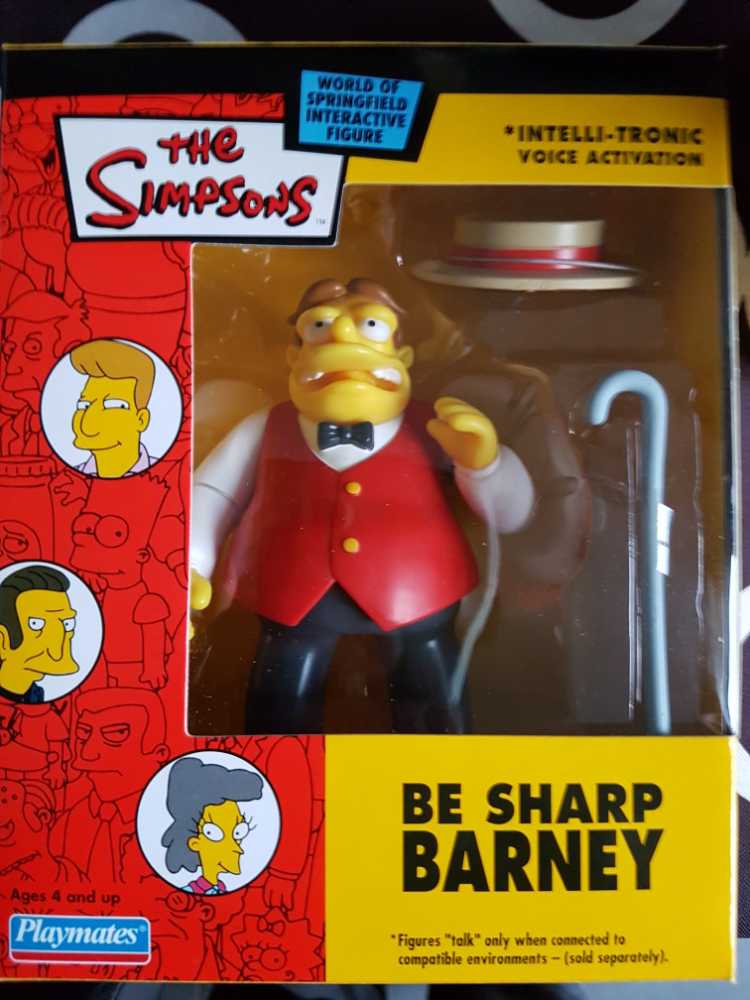 Be Sharp Barney - Playmates (The Simpsons) (World of Springfield: Simpsons) action figure collectible - Main Image 1