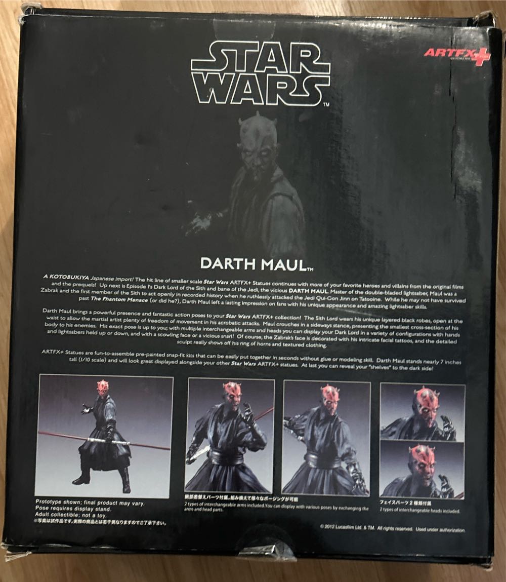 Darth Maul  Kotobukiya Star Wars: The Phantom Menace Artfx  (Star Wars) action figure collectible [Barcode 190526024472] - Main Image 2
