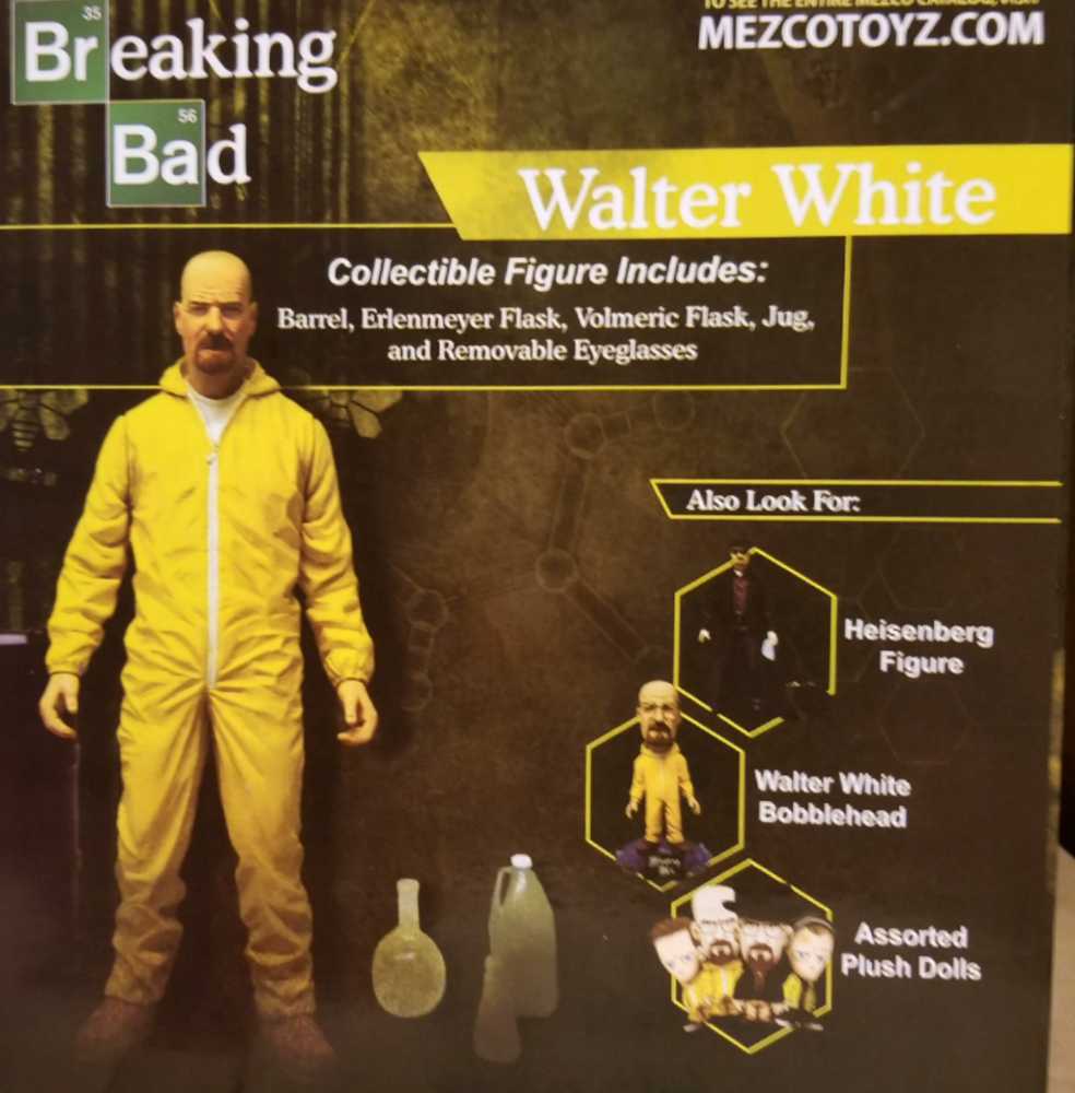 Walter White (Orange Hazmat) - Mezco Toyz (Breaking Bad) action figure collectible [Barcode 696198751505] - Main Image 2