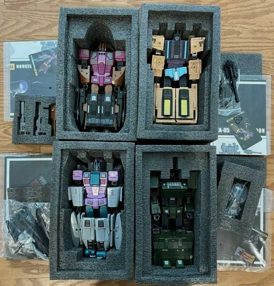 Armageddon Bruticus Take Off
Whirlwind
Blitzkrieg
Uproar
Racket Swindle Brawl Onslaught Blast Off Vortex Combaticons - Zeta Toys (Masterpiece 1985) action figure collectible - Main Image 3