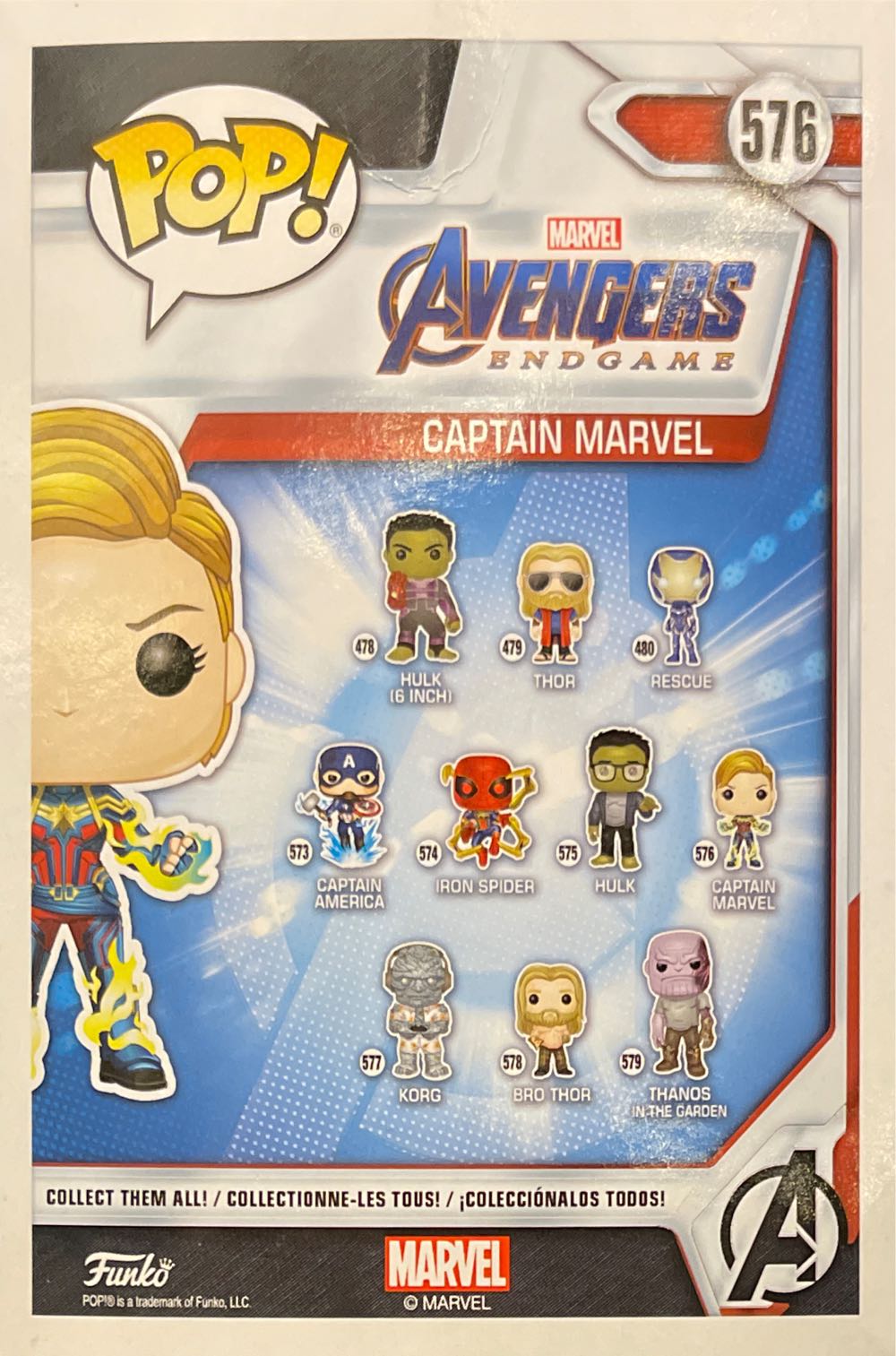 Captain Marvel #576 - Funko Pop! (Captain Marvel) action figure collectible [Barcode 889698451437] - Main Image 2