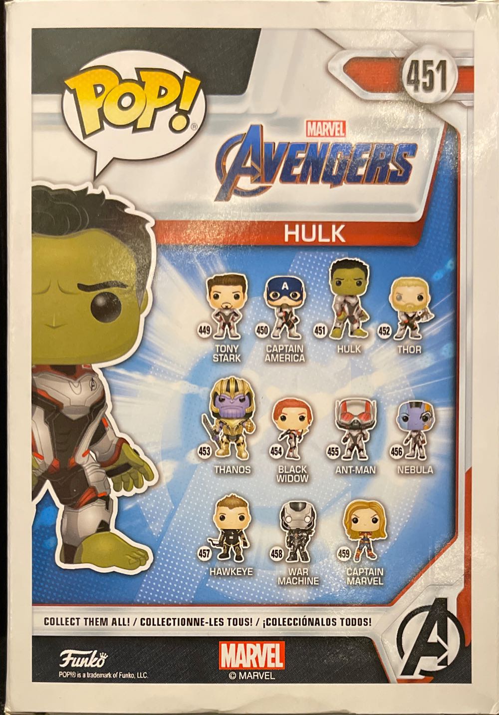 Funko Pop! Marvel #451 Hulk - Funko Pop! (Hulk) action figure collectible - Main Image 2
