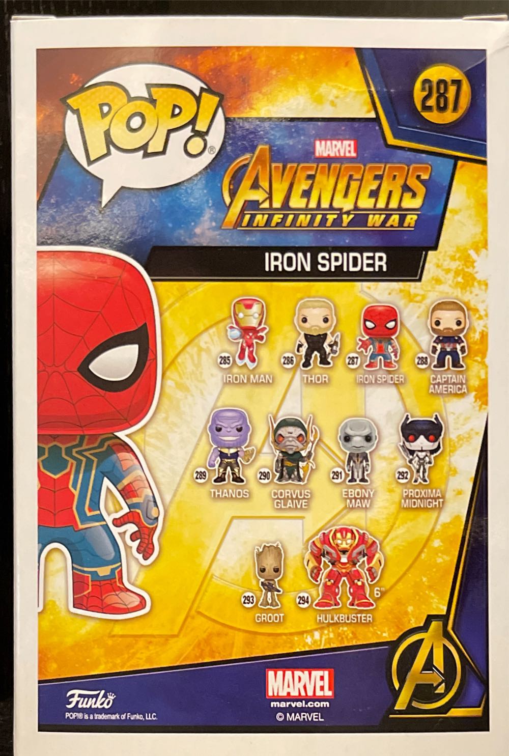 Funko Pop! Marvel #287 Iron Spider - Funko Pop! (Spider-Man) action figure collectible - Main Image 2