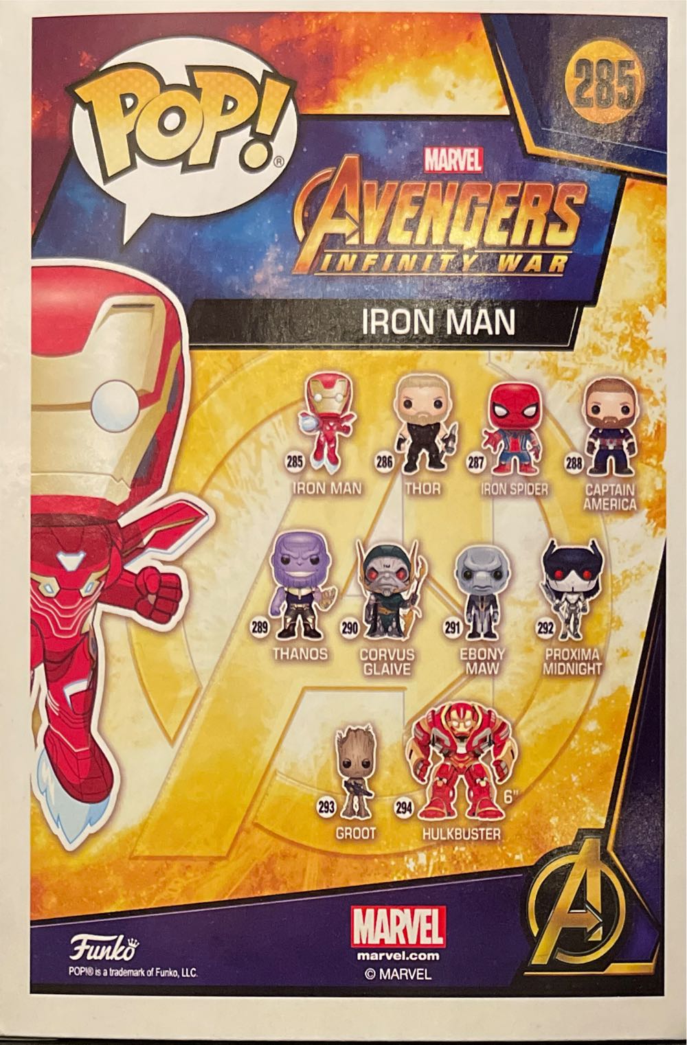 Funko Pop! Marvel #285 Iron Man Mark 50 - Funko Pop! (Iron Man) action figure collectible - Main Image 2