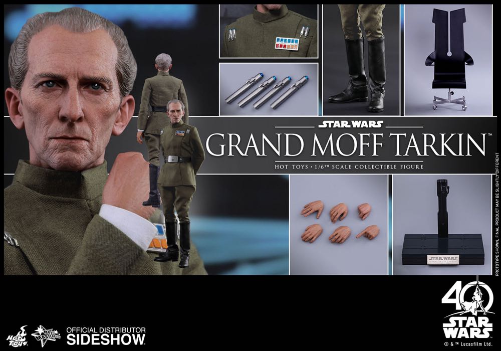 Hot Toys MMS 433 A New Hope Grand Moff Tarkin - Hot Toys (Grand Moff Tarkin) action figure collectible - Main Image 2