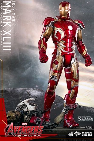 Hot Toys MMS 278 Age Of Ultron Iron Man Mark 43 Die-Cast (re-issue) - Hot Toys (Iron Man) action figure collectible - Main Image 2