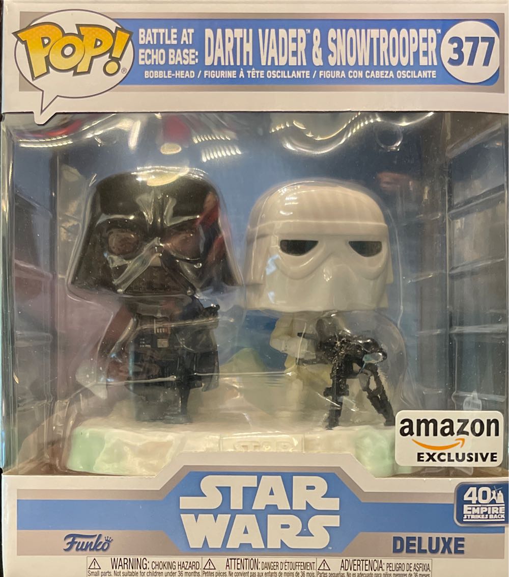 Funko Pop! Star Wars Deluxe #377 Darth Vader & Snowtrooper - Funko Pop! (Darth Vader) action figure collectible - Main Image 1