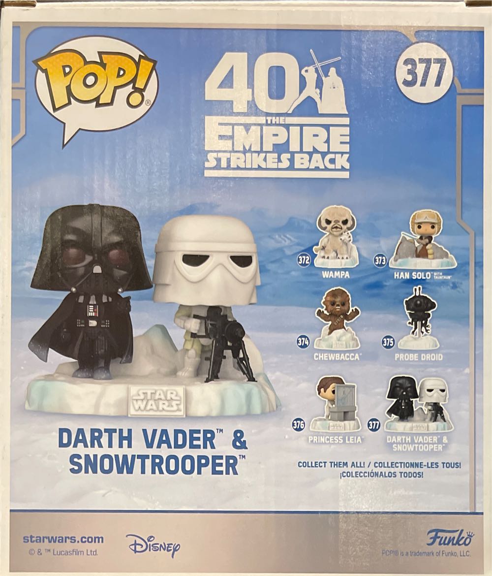 Funko Pop! Star Wars Deluxe #377 Darth Vader & Snowtrooper - Funko Pop! (Darth Vader) action figure collectible - Main Image 2