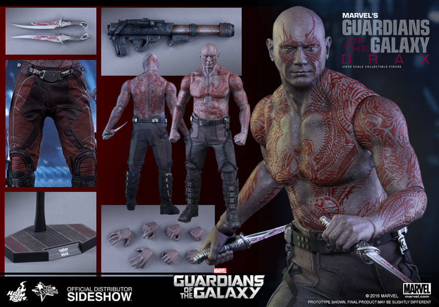 Hot Toys MMS 355 Guardians Of The Galaxy Drax - Hot Toys (Drax) action figure collectible - Main Image 2