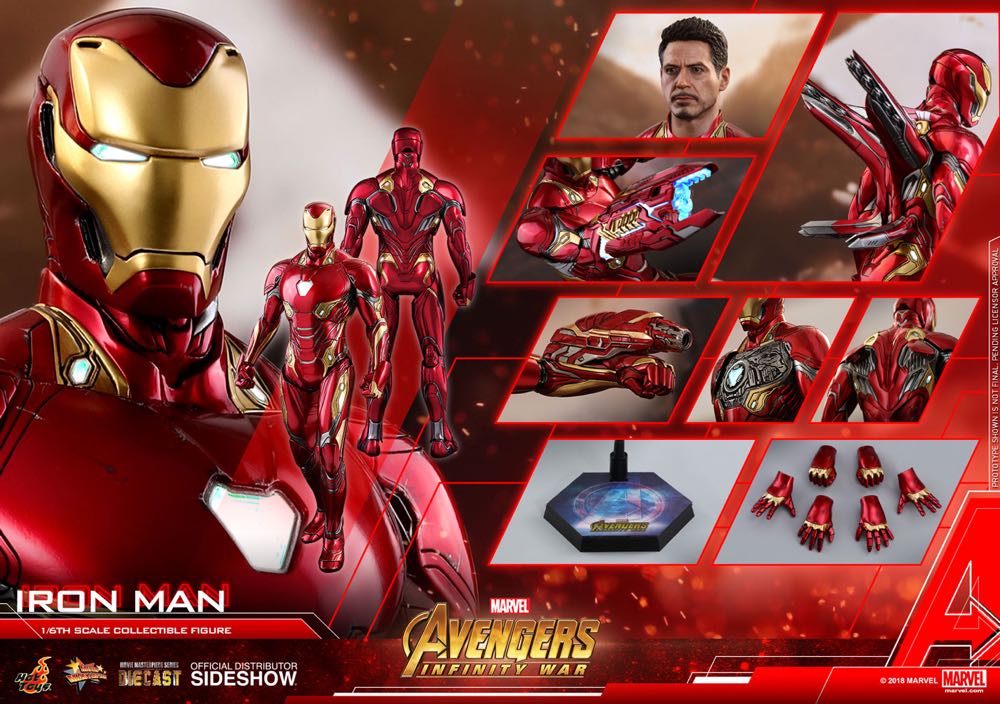 Hot Toys MMS 473 Infinity War Iron Man Mark 50 Die-Cast - Hot Toys (Iron Man) action figure collectible - Main Image 3