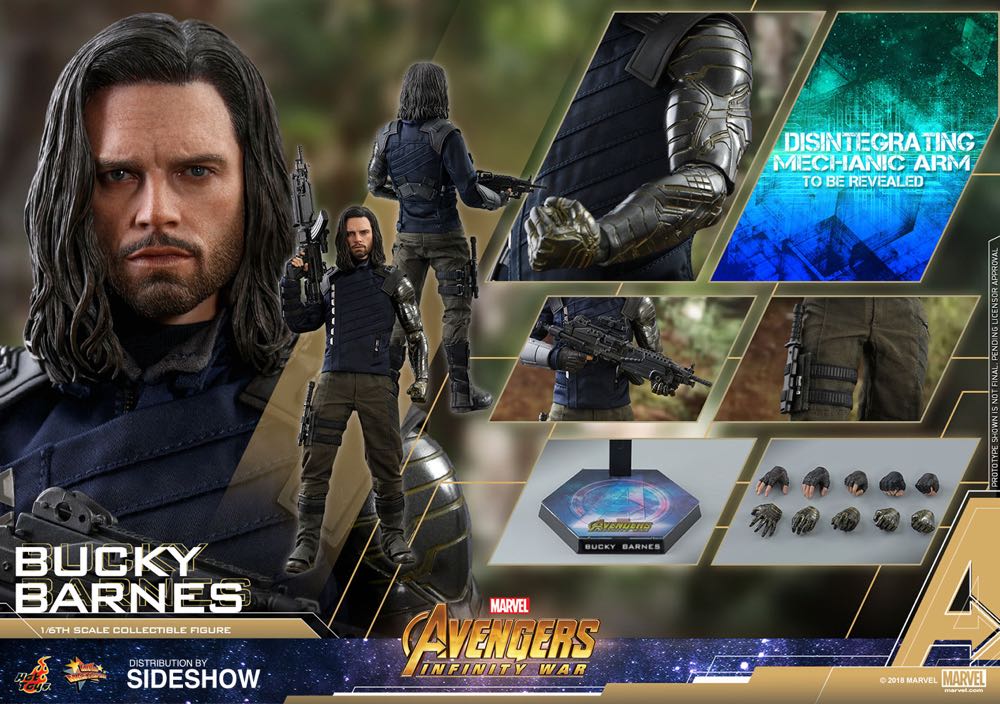 Hot Toys MMS 509 Infinity War Bucky Barnes - Hot Toys (Bucky Barnes) action figure collectible - Main Image 2
