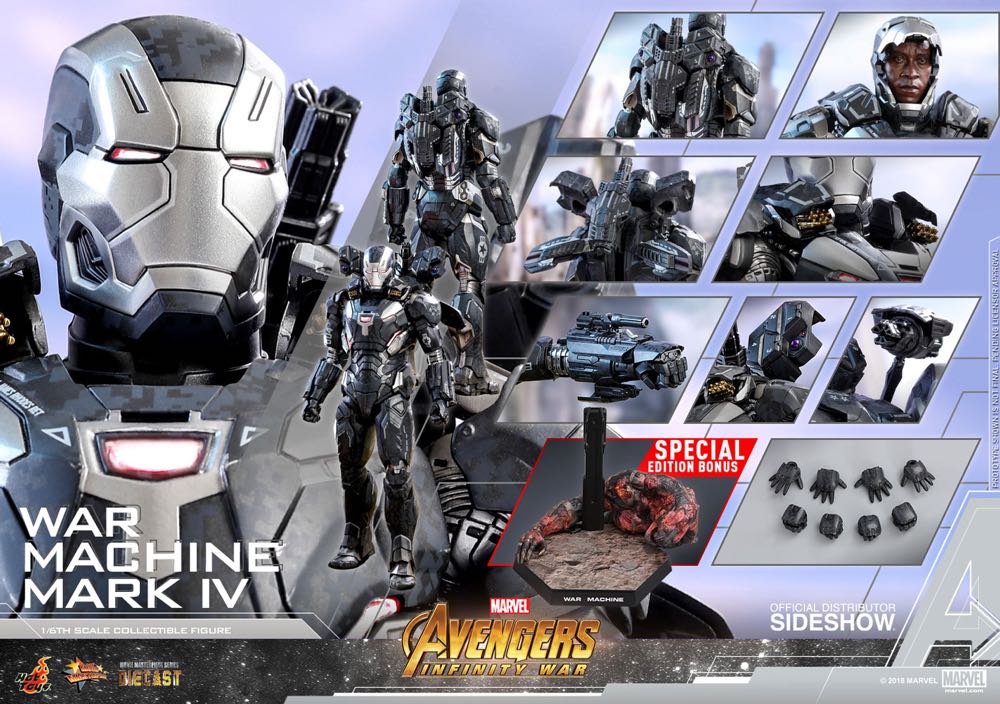 Hot Toys MMS 499 Infinity War War Machine Mark IV Special Edition Die-Cast - Hot Toys (War Machine) action figure collectible - Main Image 2