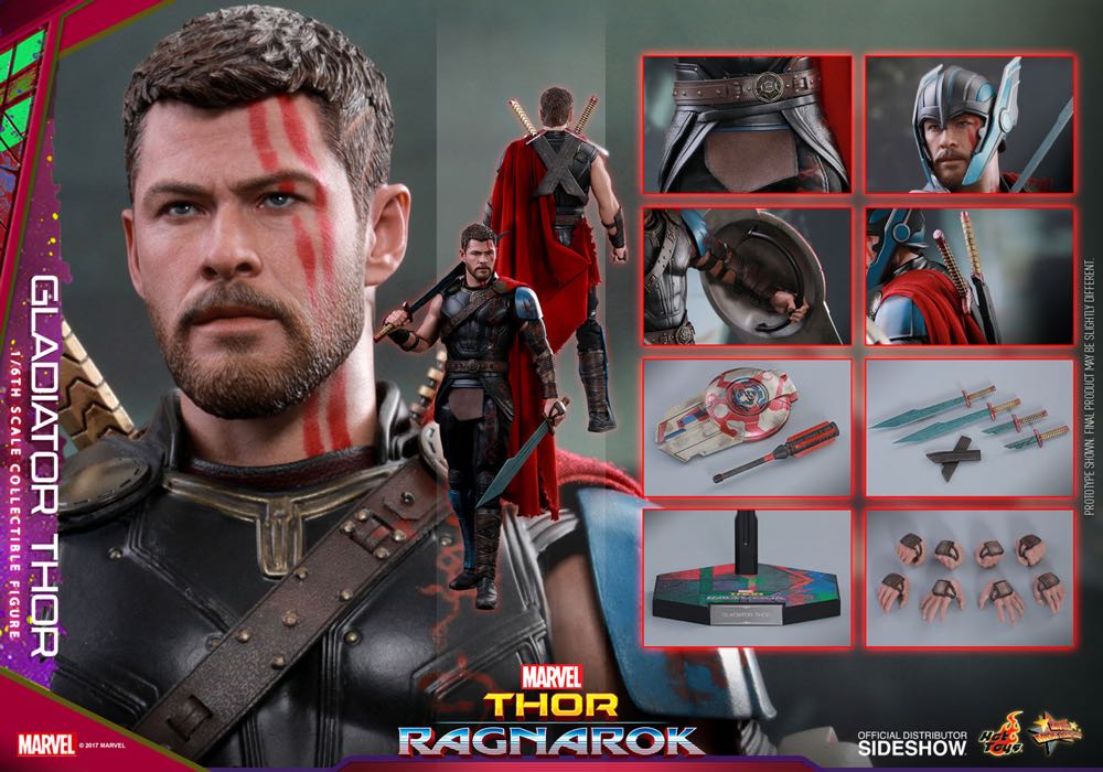 Hot Toys MMS 444 Thor Ragnarok Gladiator Thor - Hot Toys (Thor) action figure collectible - Main Image 2