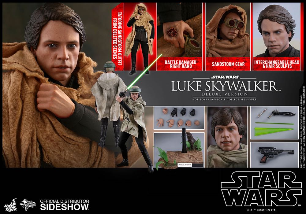 Hot Toys MMS 517 Return Of The Jedi Luke Skywalker Deluxe - Hot Toys (Luke Skywalker) action figure collectible - Main Image 2