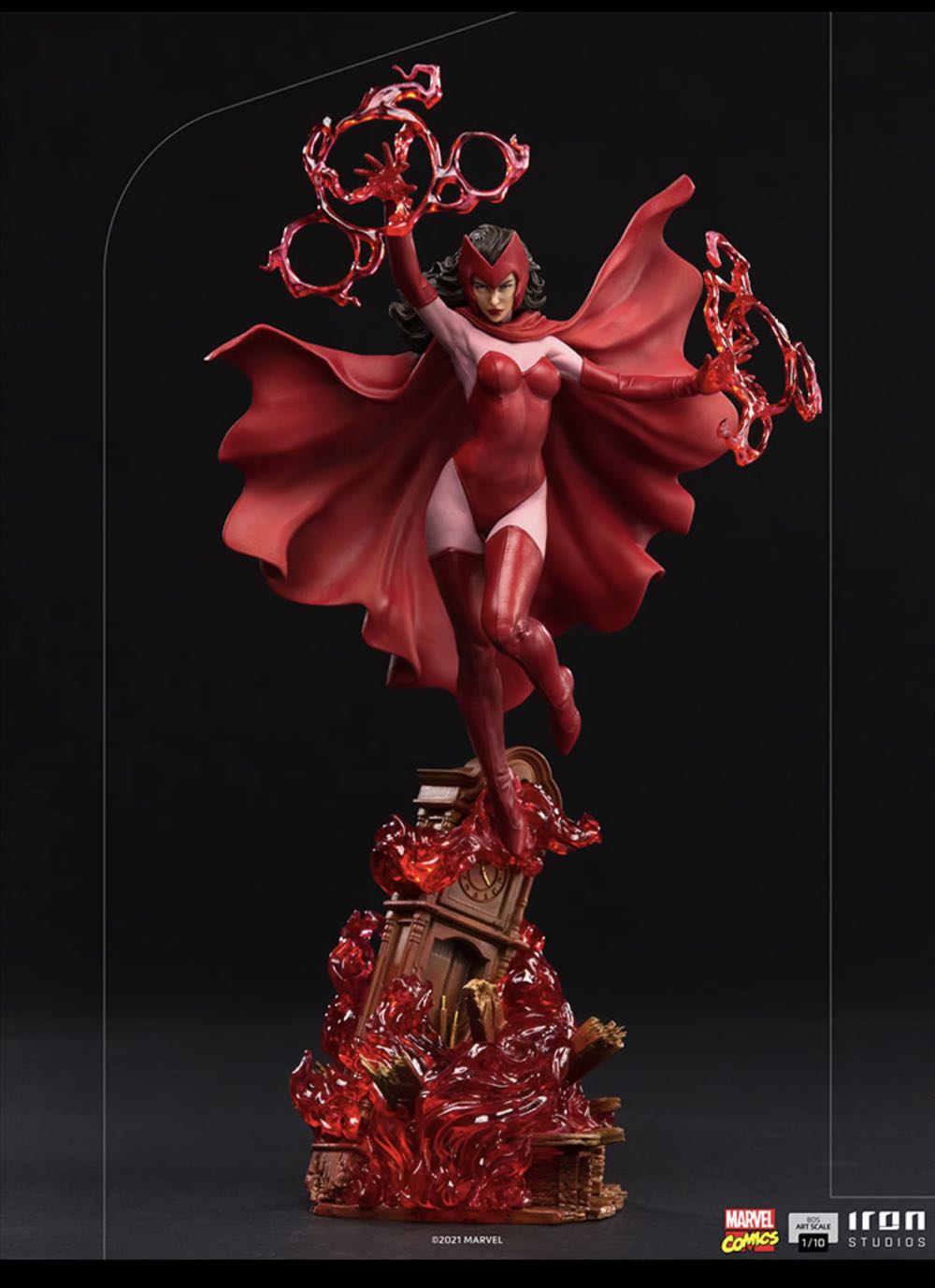 Iron Studios 1:10 Battle Diorama Series Statue Scarlet With - Iron Studios (Scarlet Witch) action figure collectible - Main Image 2