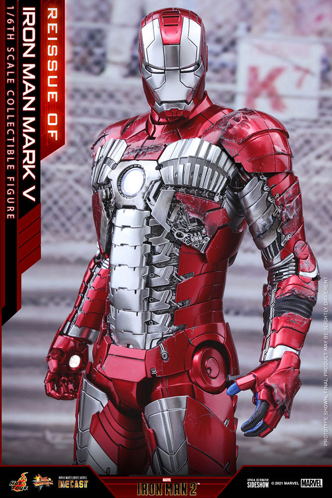 Hot Toys MMS 400 Iron Man Mark V Die-cast (re-issue) - Hot Toys (Iron Man) action figure collectible - Main Image 1