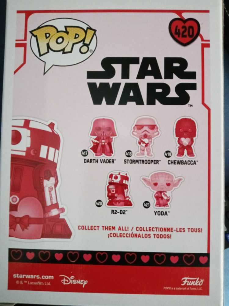 Star Wars: Valentines R2-D2 #420 - Funko (Star Wars) action figure collectible [Barcode 889698541299] - Main Image 3