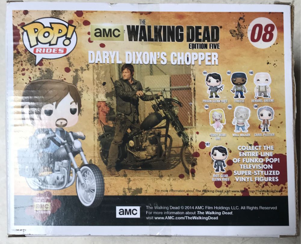#08 Walking Dead Daryl’s Bike Vinyl Figure - Funko Pop! (AMC The Walking Dead) action figure collectible [Barcode 849803047139] - Main Image 3
