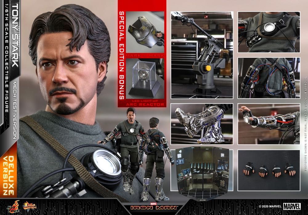 Hot Toys MMS 582 Iron Man Tony Stark (Mech Test) - Hot Toys (Iron Man) action figure collectible - Main Image 2