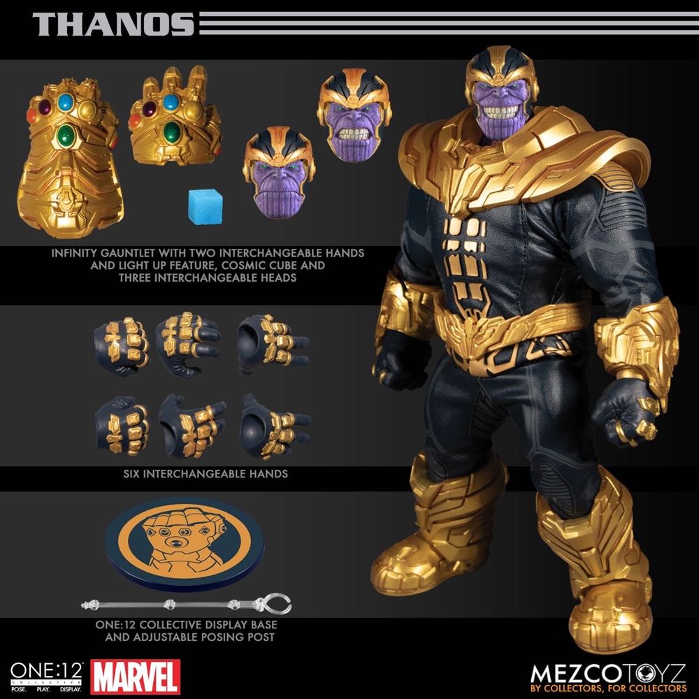 Thanos - Mezco Toyz (Marvel Comics) action figure collectible [Barcode 696198773309] - Main Image 2
