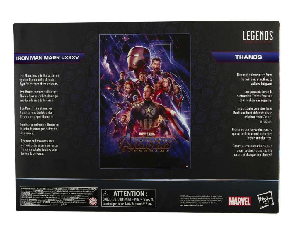 Marvel Legends Iron Man Mark 85 and Thanos The Infinity Saga 2 Pack - Hasbro (Marvel Legends) action figure collectible - Main Image 2