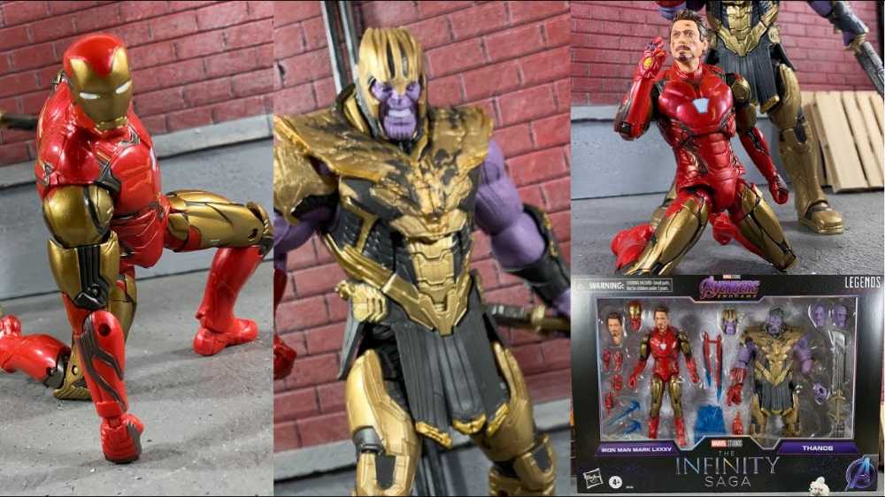 Marvel Legends Iron Man Mark 85 and Thanos The Infinity Saga 2 Pack - Hasbro (Marvel Legends) action figure collectible - Main Image 4
