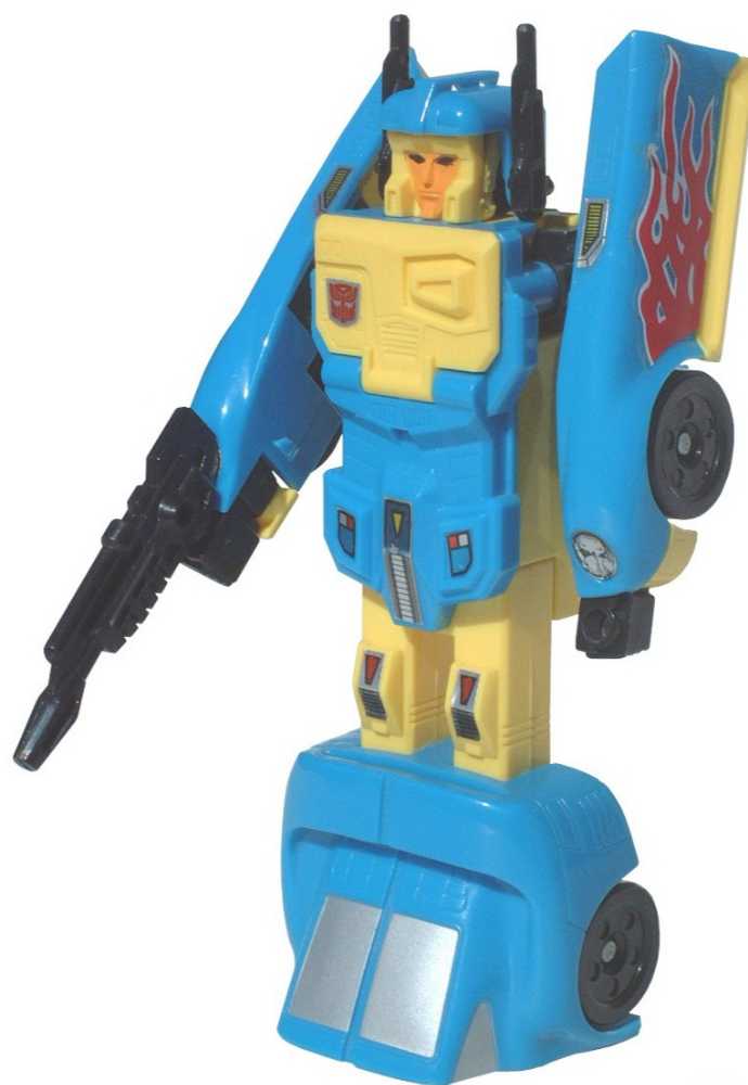 Nightbeat With Muzzle Vehicle Mode Headmaster Misisng Parts - Hasbro (1988) action figure collectible - Main Image 2
