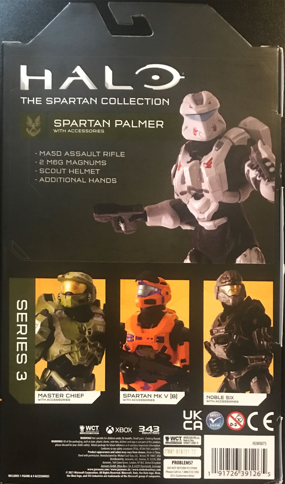 Spartan Palmer Halo 4 - Wicked Cool Toys (Halo) (Halo: The Spartan Collection) action figure collectible [Barcode 191726391265] - Main Image 2