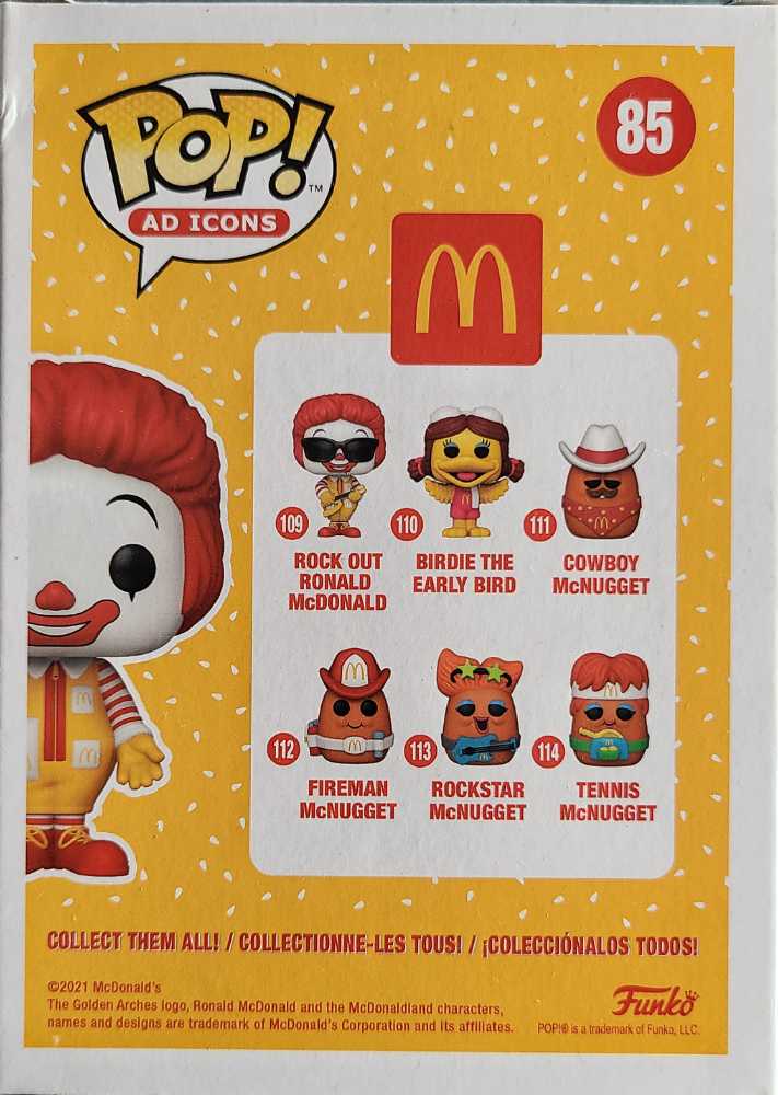 Funko Pop! Icons: McDonald’s - Ronald McDonald Boxed Lunch Exclusive Diamond Collection Glitter Edition  - Funko (McDonald’s) action figure collectible [Barcode 889698596039] - Main Image 2